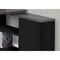 Homeroots 29.5 in. Black Particle Board & Silver Metal Computer Desk with a Grey Top 333531 - alternate 5